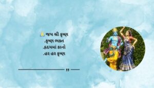 Short and Simple Sri Krishna Bio for Instagram in Gujarati